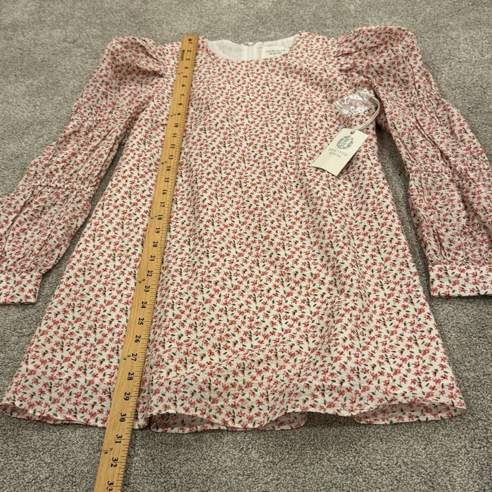 Tuckernuck Hyacinth House Textured Floral Puff Sleeve Clemons Mini Dress NWT - Picture 9 of 13